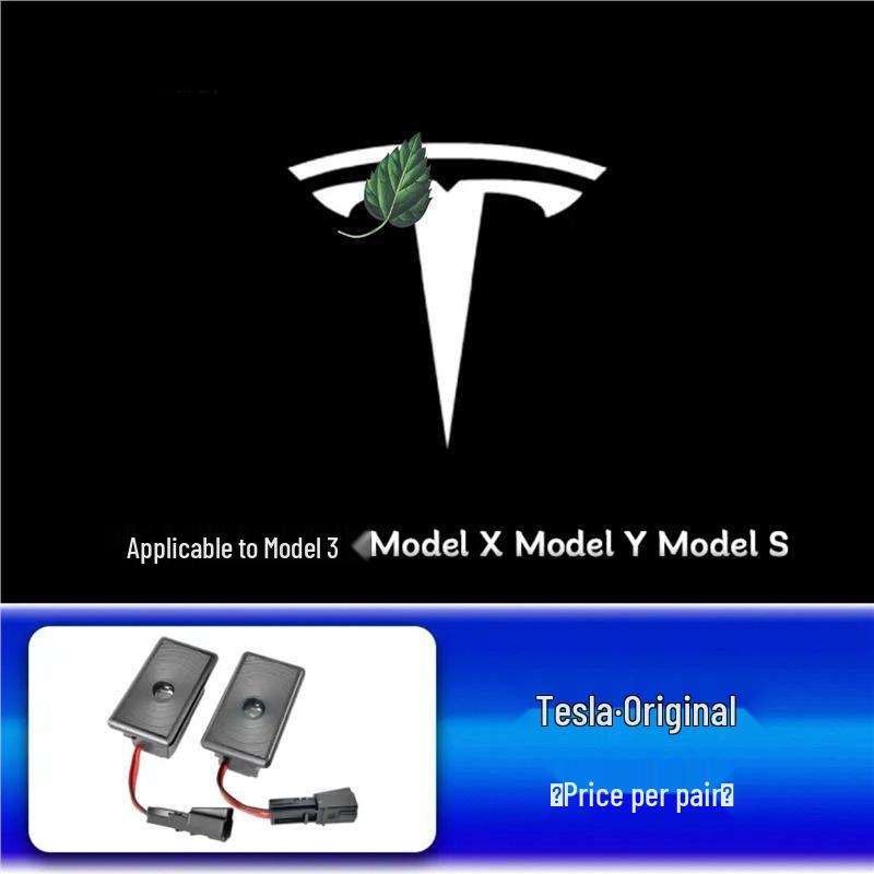 Tesla Car Door Projector Light for Model 3/Y/S/X - Welcome Atmosphere Modification