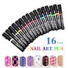 16Pcs Nail Art Pen Set 3D Nail Polish Pen Nail Art DIY Polish Pen