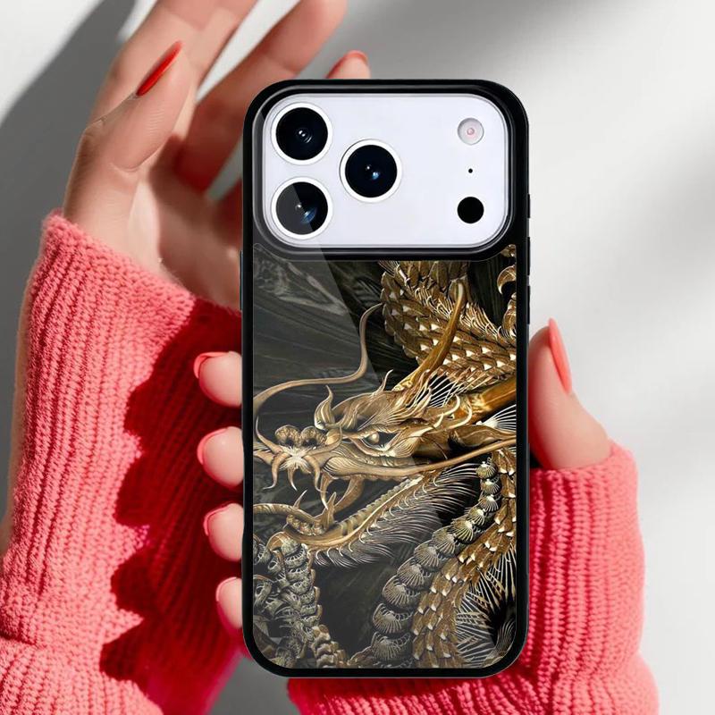 Asian Chinese Dragon Phone Case for iPhone 17 16 15 14 13 Pro Max Back Cover for 12 11 Pro Coque