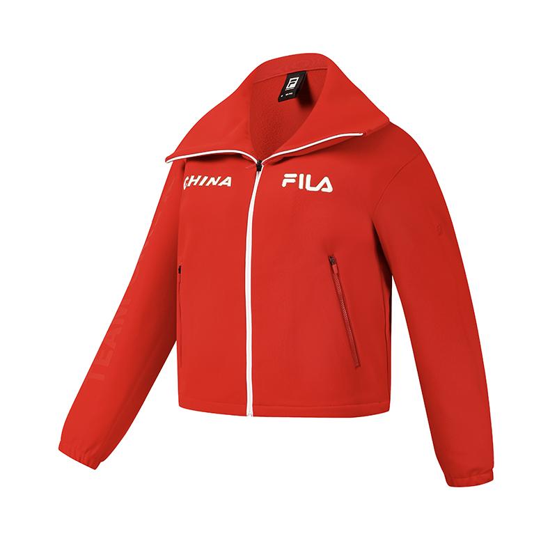 

FILA Explore Simple Sports Leisure Outdoor Mountain Training Comfortable Fleece Warm Jacket Women jackets A11W617506FRD XL