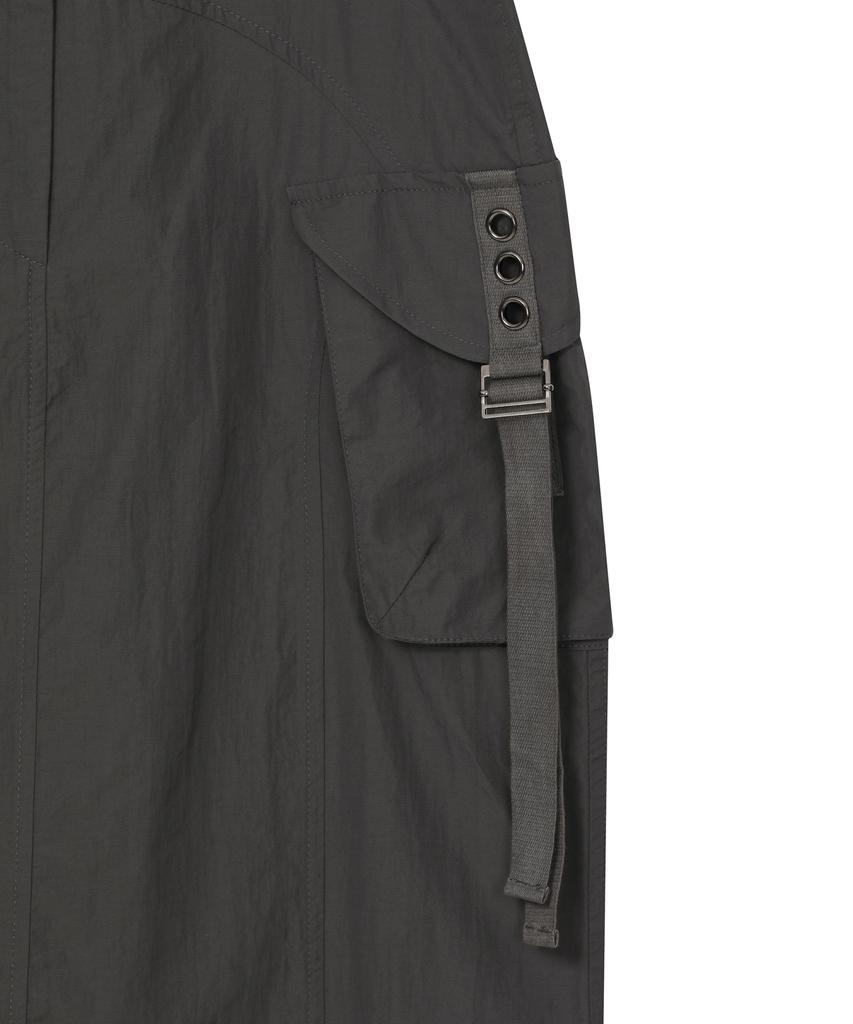 BAUF Pocket Long Cargo Skirt [Charcoal]