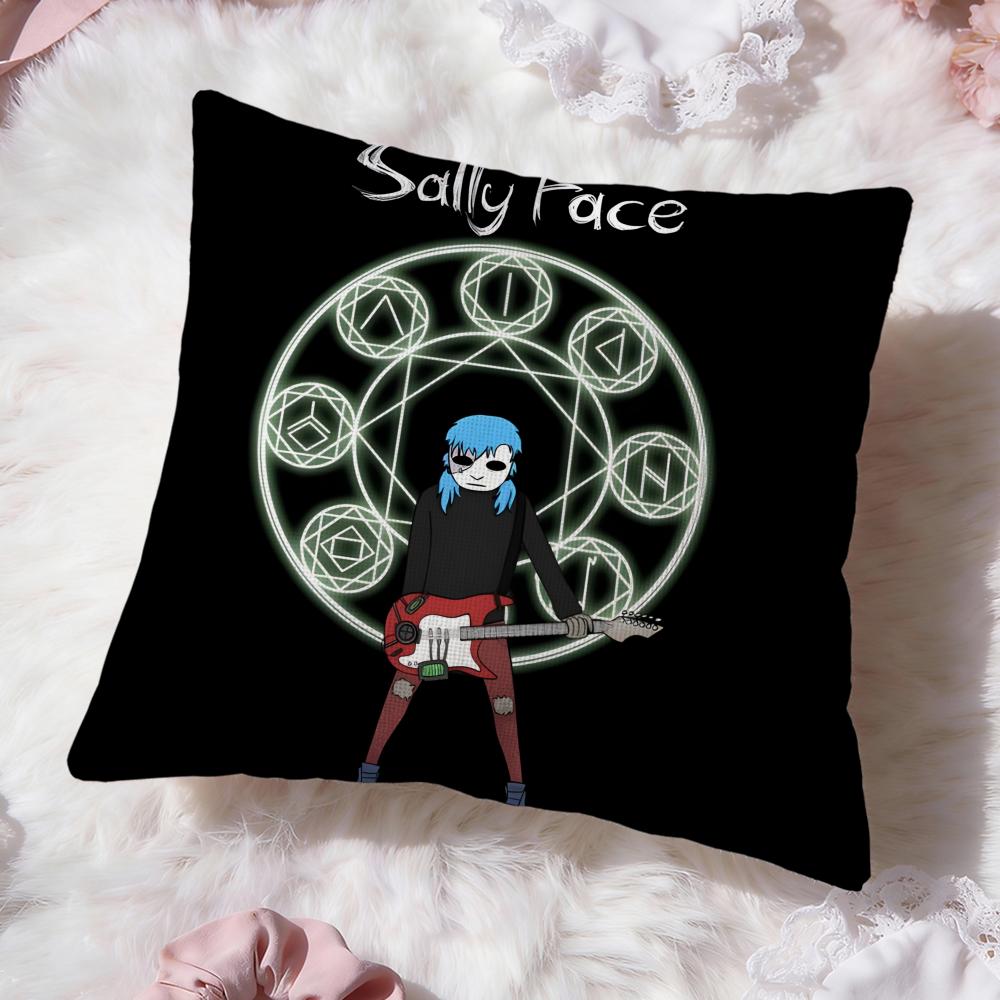 Band S-Sally F-Face Cushion Cover Premium Comfort Reversible Pillow Cove -Two in One Design for Any Room & Car Interior