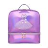Holographic Backpack Cute Design Ballerina Dance Bag Adjustable Straps Girls Ballet for Dancers,