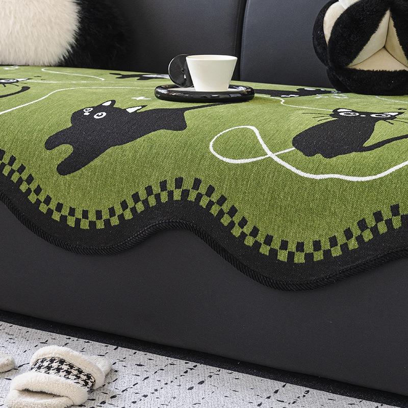 Anti-Slip Sofa Cover With Thick Padding, Chic Couch Cover For L-Shape, Pet-Proof Sofa Slipcover Included