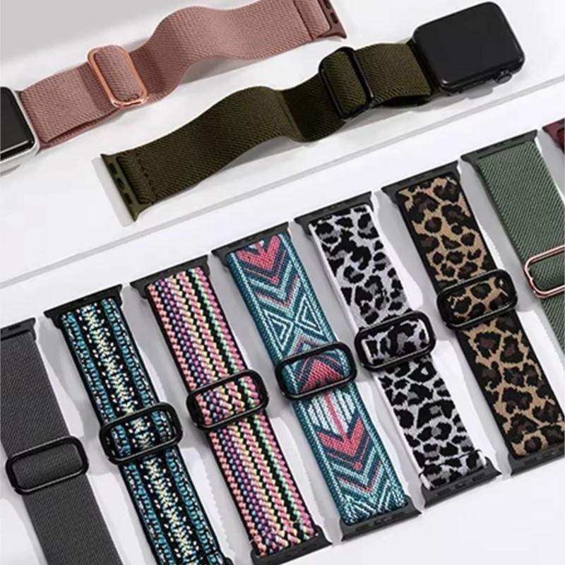 Scrunchie Strap for Apple watch 10 11 band 40mm 44mm 45mm 41mm 46mm 49mm Elastic correa bracelet iWatch series 9 8 7 se Ultra2 3