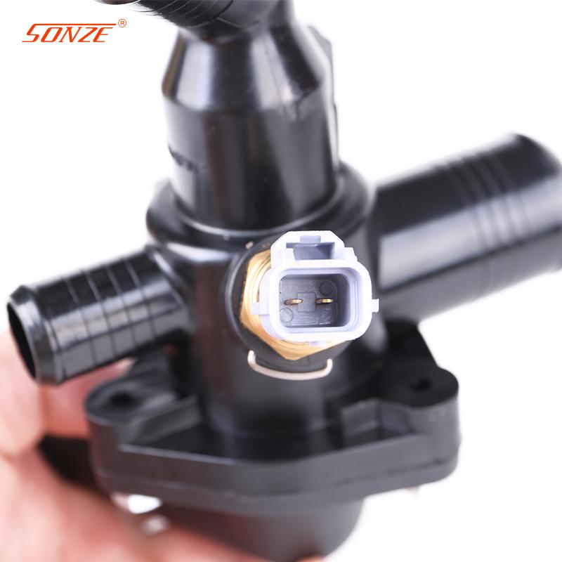Bk3Q-8A586-Ab Engine Thermostat Housing Coolant Water Flange For Ford Ranger 3.2 2.2L Transit Mk7 Mk8 Thermostat Sensor