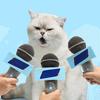 Chew Toys for Cats Microphone Cat Catnip Toys Interactive Plush Rope with Sound Bells Dog Teether for Tugging Chewing Tossing