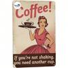 Vintage Metal Barista Sign for Cafe Kitchen Wall Decor