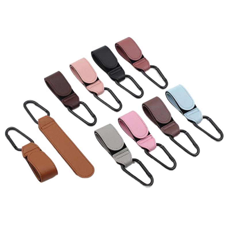 Torba dla dziecka ze skóry PU hak do wózka dziecięcego obrót o 360 stopni obrotowy organizer do wózka hak do wózka akcesoria do wózka dziecinnego