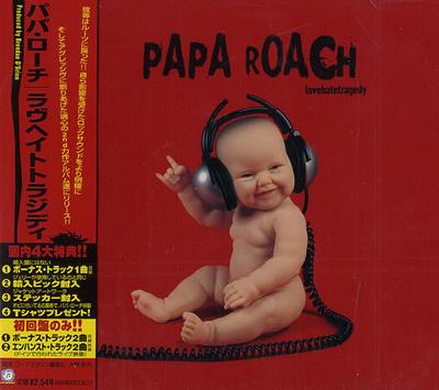 CD PAPA ROACH Lovehatetragedy UICW1024 DreamWorks Reco 2002 Ιαπωνία Rock Μεταχειρισμένο
