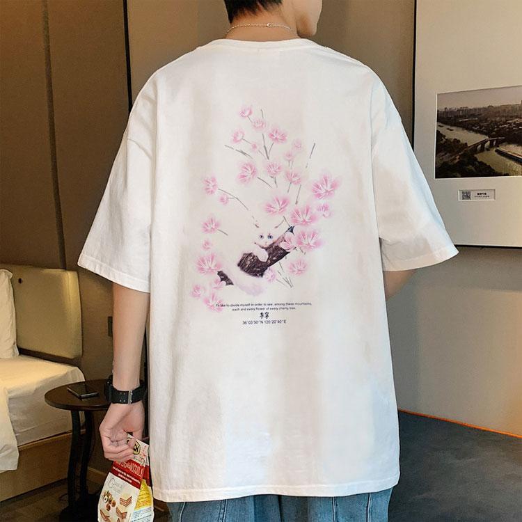 Li-Ning Sakura Series SS22 Solid Color Round Neck Casual Short Sleeve T-Shirt Unisex Tops White AHSS917-1
