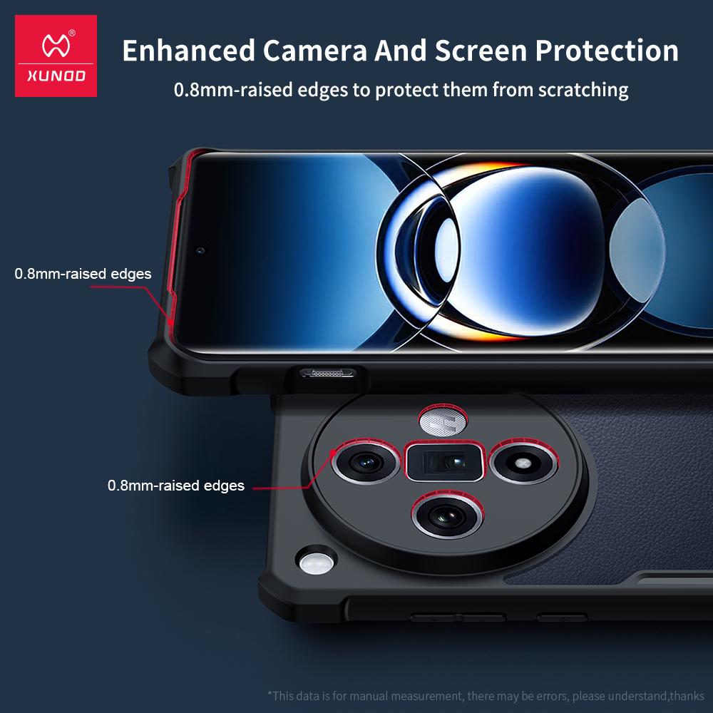 Xundd For Oppo Find X7 Ultra Case Transparent Phone Cover Shockproof Bumper Protective Case For Oppo Find X6 Pro X7 Ultra Casing