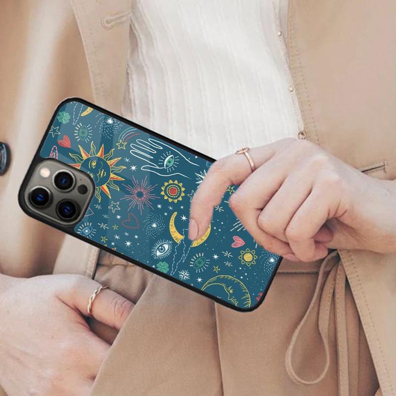 Celestial Sun and Moon Magnetic Phone Case For APPLE iPhone 17 Air 16 14 13 12 Pro Max 15 Plus Wireless Charge MagSafe Cover