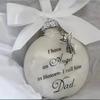 Angel Feather Name Ornament: Personalized Memorial Pendant