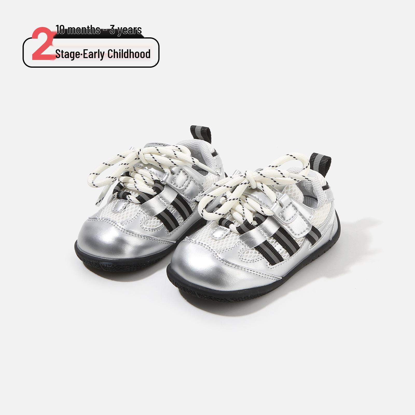Spring 2026 Kids  Non-slip Baby Walker Shoes: Soft Sole Sports Sneakers for Boys & Girls 14.0cm