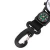 Orologio da tasca Multifunzione Movimento al quarzo Resistente all'acqua Display digitale Bussola accurata Quadrante rotondo Sport Escursionismo Moschettone Orologio da tasca