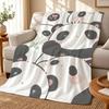 Giant Panda Throw 240g Flannel Blanket, Suitable for Sofas, Beds, Offices, Exquisite Gift Blankets