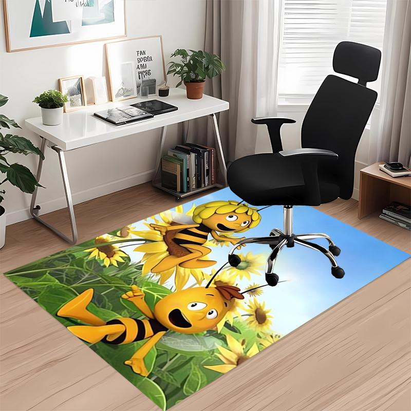 Maya the Bee Printed Carpet, for Office Chair Living Room Bedroom Kitchen Room Decor Gifts.