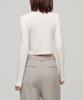 MUSINSA STANDARD WOMAN Women'S Slim Crop Turtleneck Long Sleeve T-Shirt [Cream]