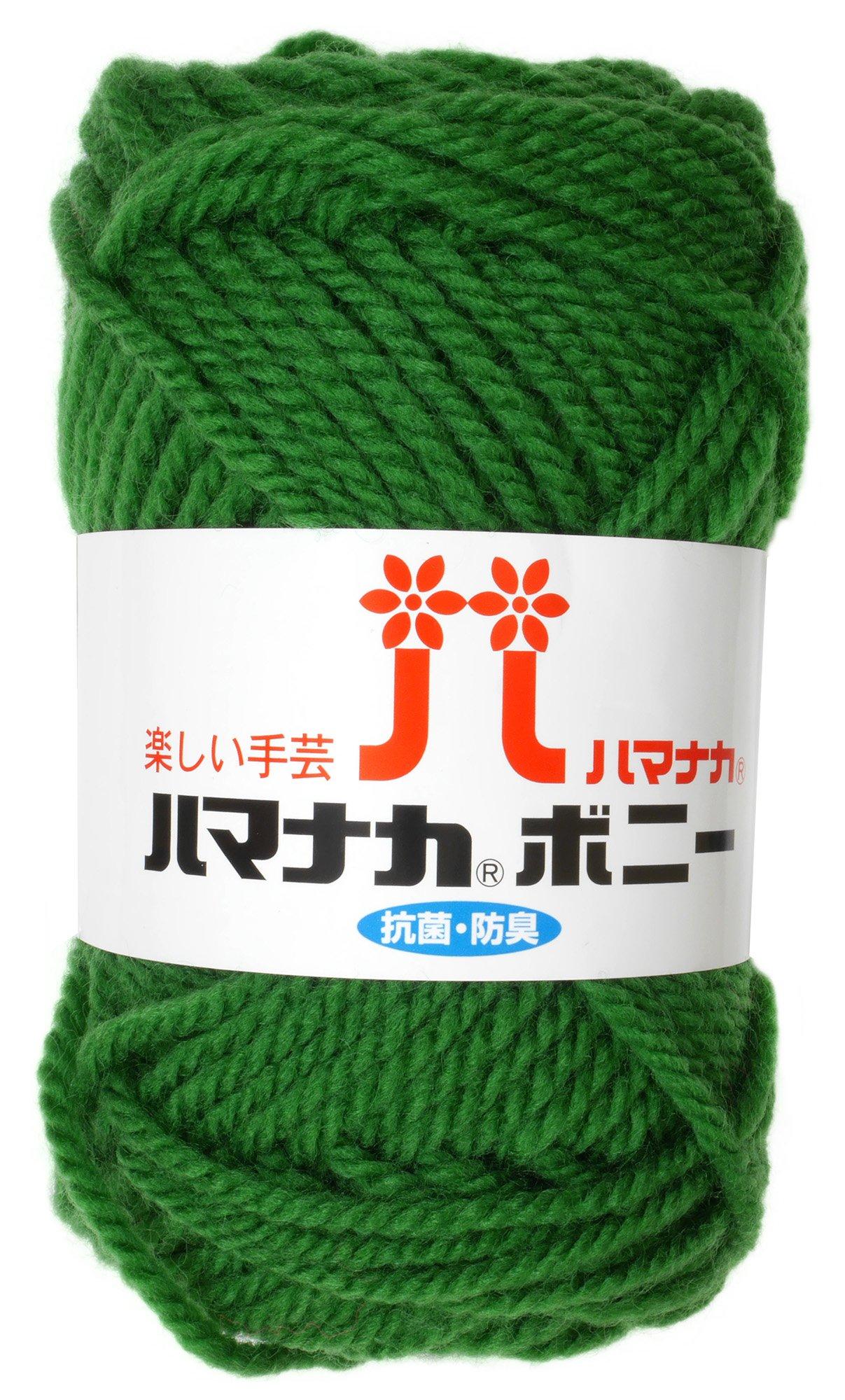 

Hamanaka Bonnie Extra Pack of 4057 Yarn, Thick, Col. 602, Green, 50g, Approx. 60m, 5,