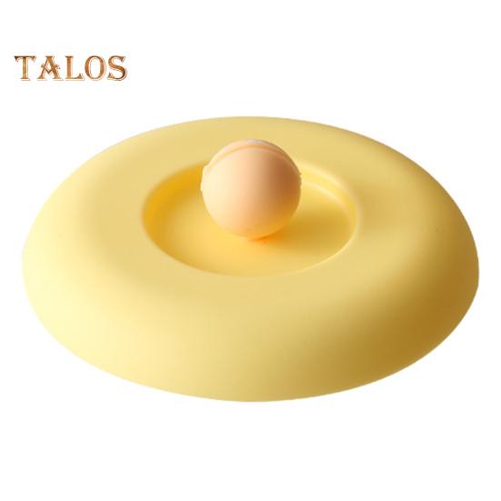 Silicone Cup Lid with Ball-shaped Handle Spoon Holder Food Grade Heat Resistant Dustproof Airtight Universal Round Teacup Glass Mug Cover