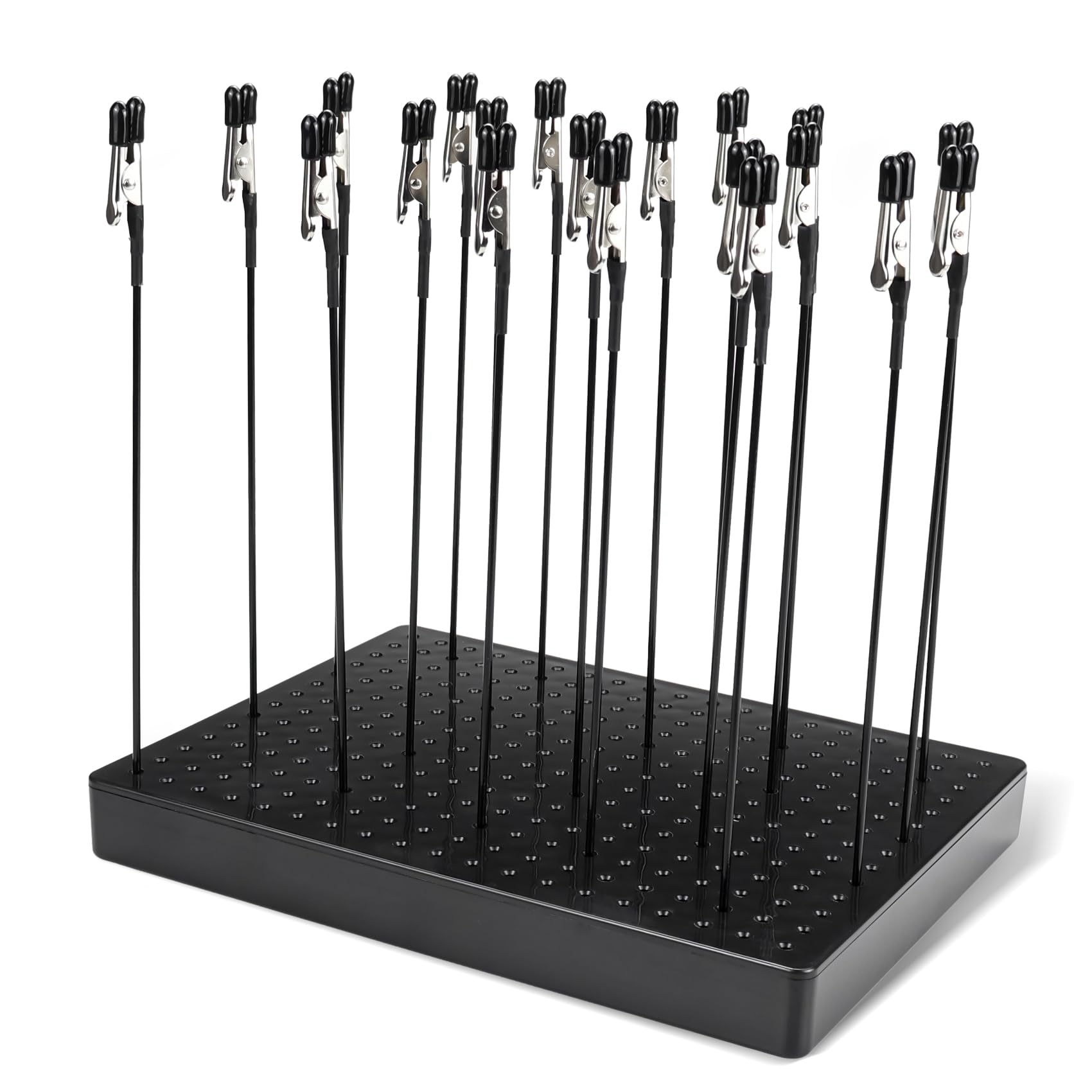 

Plastic Model Tool Painting Base with 20 Metal Painting Painting Painting Hobby Painting Ideal for DIY Model Craft Tools Stand, Rods, Stand, Set, чёрный