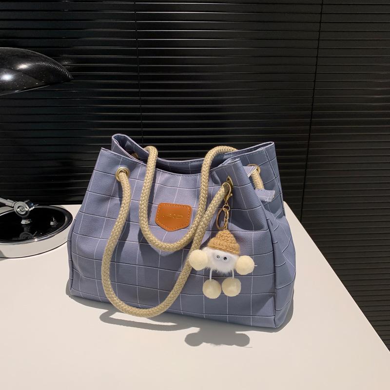Niche Korean Style Handbag Casual Commuter Shoulder Bag Women's Big Bag New Fashion Women's Crossbody Canvas Tote Bag