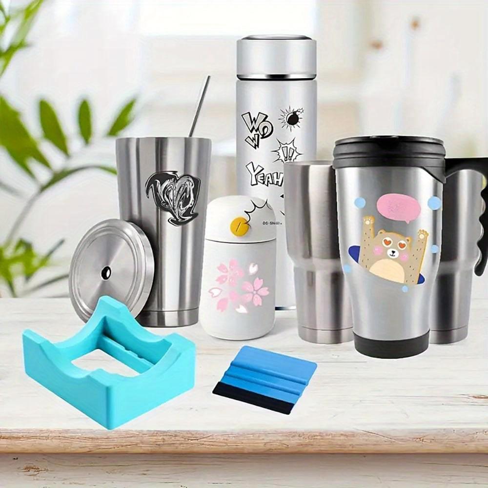 1pc Anti-Slip Silicone Cup Holder, Use This DIY Cup Rack To Keep Your Beverage Cup Stable! For Mugs, Water Cups, DIY Printing Rack