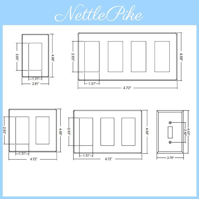 Heat Resistant Polycarbonate Decorator Outlet Wall Plate Rocker Switch Cover