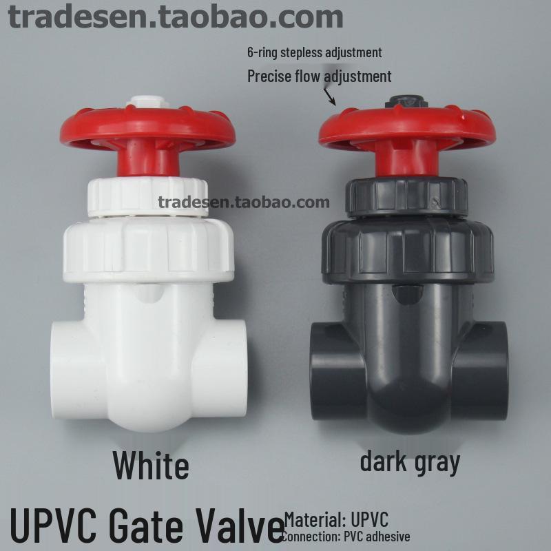 uPVC Gate Valve - Plastic Flow Control Valve with Handwheel for Water Pipes