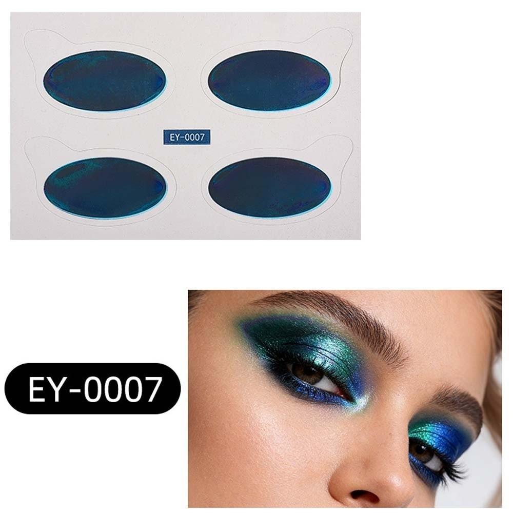 Fake Tattoo Eye Shadow Tattoo Stickers Eye Shadow Paste Feel Flash Change Color Tattoo Decals High Gloss Waterproof