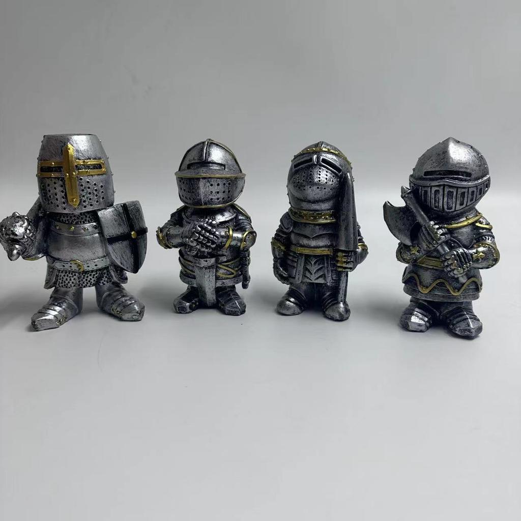 Cheap Sale Knight Gnomes Guard Skull Magic Cat Resin Car Office Home Decoration Action Figures Toys