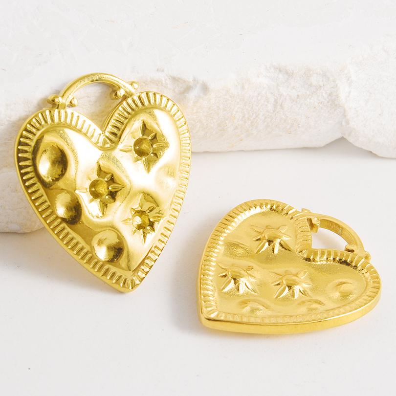 5pcs Geometric Cabochon Base Setting Tray Blank PVD Charm Heart Cross Flower DIY Stainless Steel Pendant For Jewelry Making Bulk