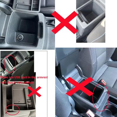 Storage Box for Volkswagen VW Golf 7 MK7 MK7.5 2013 - 2017 Armrest Glove Tray Bin Container Holder Central Console Tidying Acc