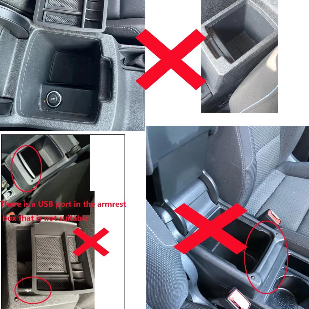 Aufbewahrungsbox für Volkswagen VW Golf 7 MK7 MK7.5 2013 - 2017 Armlehne Handschuhfach Ablage Behälter Halter Mittelkonsole Aufräumen Zubehör