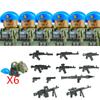 Militär Spezialkräfte Serie Bausteine Stadt Polizei Kommando SWAT Armee Soldat Figur Gasmaske Waffen Steine Spielzeug