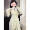 Spring 2025 Women's Slim Fit Long Sleeve Chinese High Neck Frog Button Top