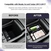 For Honda Accord Sedan 2013 2014 2015 2016 2017 Center Console Organizer Secondary Armrest Storage Box ABS Accessories Car Tray