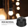 E27 Lamp Holder Cup Metal Lamp Base Cup for DIY Lighting Fixtures Retro Modern Finial Design Sturdy Iron Construction Enhanced
