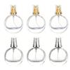 2/6Pcs 25ml Glass Perfume Atomizer Refillable, Mini Clear Travel Cologne Spray Bottle for Liquid Dispenser Portable Sprayer