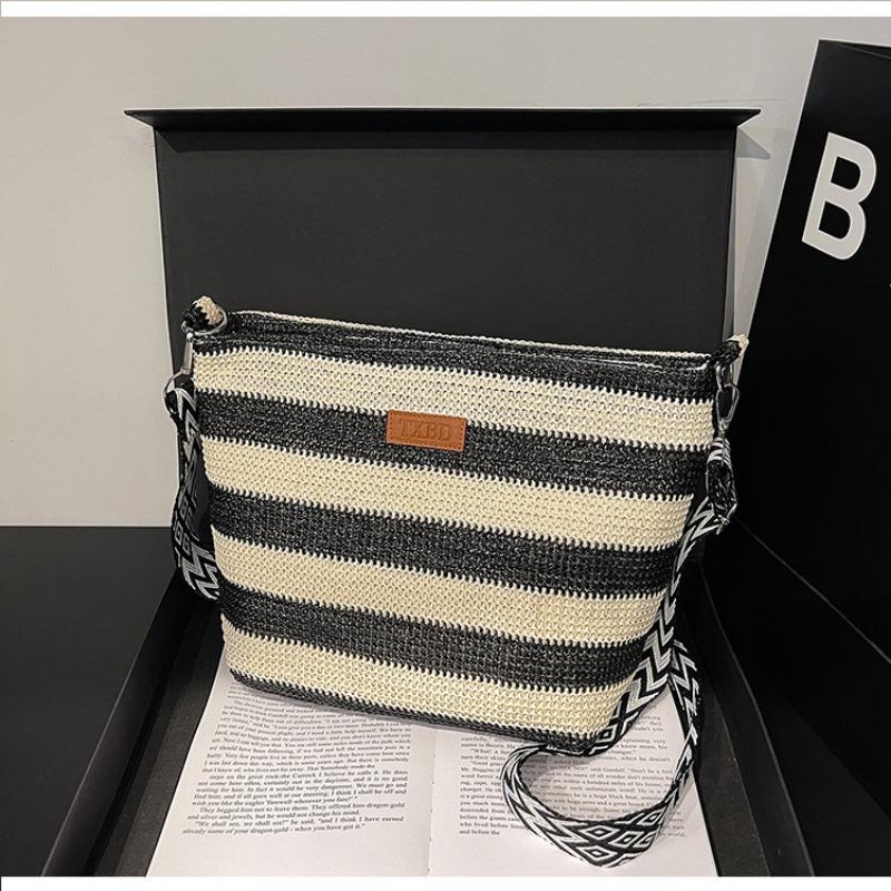 

Новая женская сумка через плечо, повседневная, с трендовой индивидуальностью, модная, нишевая сумка-мессенджер, большая вместительная сумка-тоут чёрный