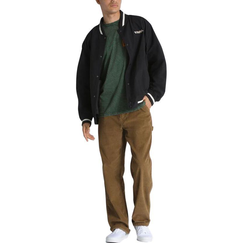 Vans Jackets Men's Black Baseball Collar Moderate Other VN0008G0BLK