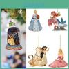 Fröhliche Weihnachten Disney Prinzessin Acryl Anhänger Ornamente für Weihnachtsbaumschmuck