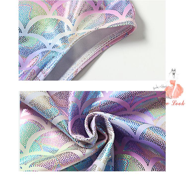 Meerjungfrauen-Prinzessin Heißfolienprägung Badeanzug für Mädchen