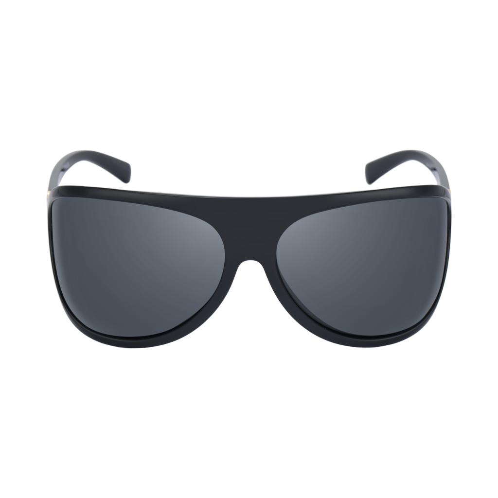 Miu Miu Solid Color Design Irregular Shape Sunglasses Unisex sunglasses Black SMUA01_E1AB_F05S0_C_075