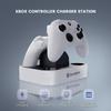 GameSir Ladestation für Xbox Series Controller und Xbox Lädt zwei Controller Einfach auflegen und LED-Anzeige Weiß X/S One, gleichzeitig,