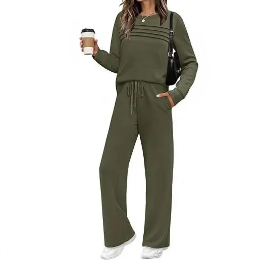 Plus Size Women's Fashion Long Sleeve Long Pants Set Casual Two-Piece Suit New Autumn Collection Comfortable Sets
