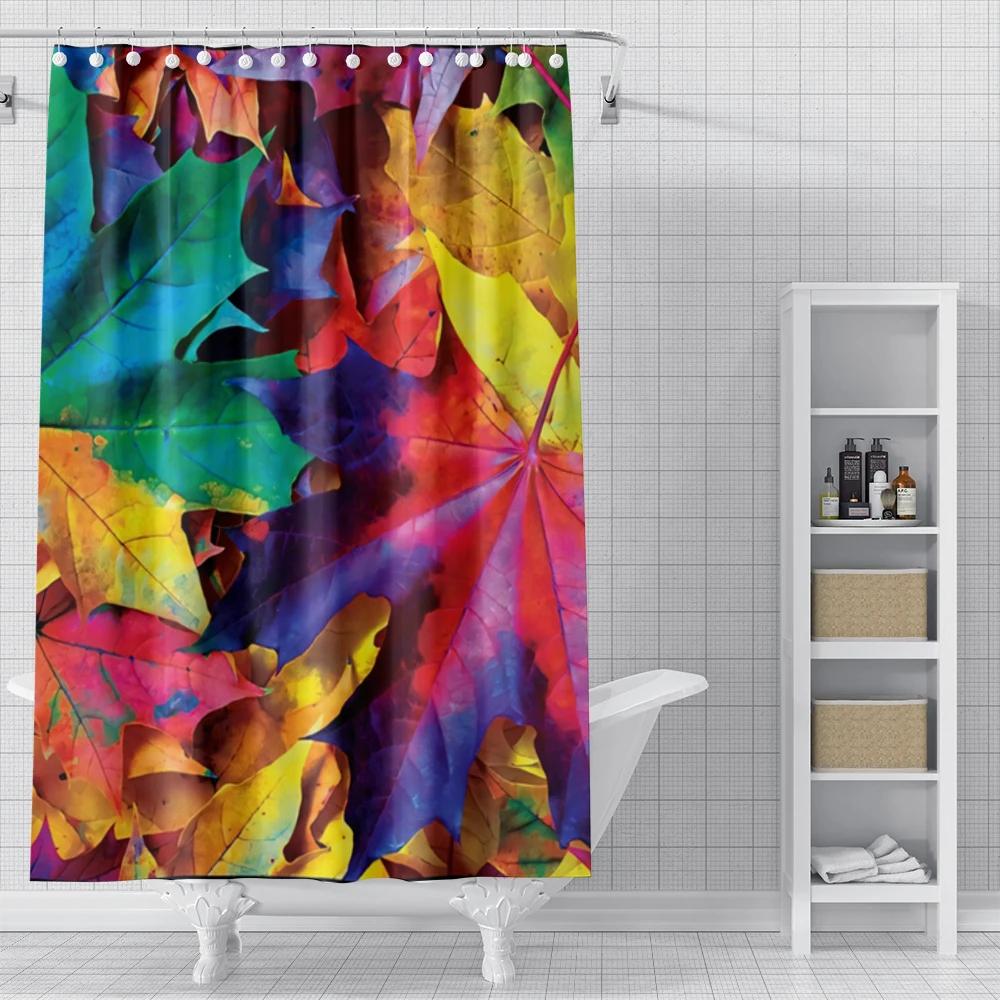 Cortinas de Ducha para el Hogar para Baño Paisaje Animales Tejido Impermeable Cortinas de Baño Cortina de Ducha Moderna 180X200 240X200