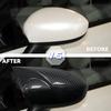 2X Side Wing Mirror Cover Caps For Fiat 500 500C Grande Punto Rearview Mirror Cover Shell Case Trim Add on Car Accessories