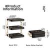 3-Tier Foldable Storage Tray Vegetables Fruits Tiered Storage Tray Shelf Food Grade Non Bpa ,Large Capacity Space-Saving